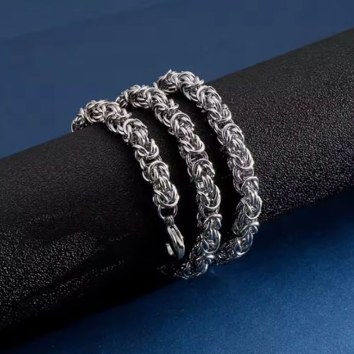 6-7-8 mm Königskette Ringsilber