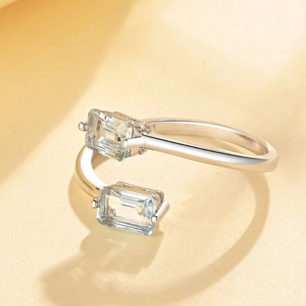 Aquamarin-Ring