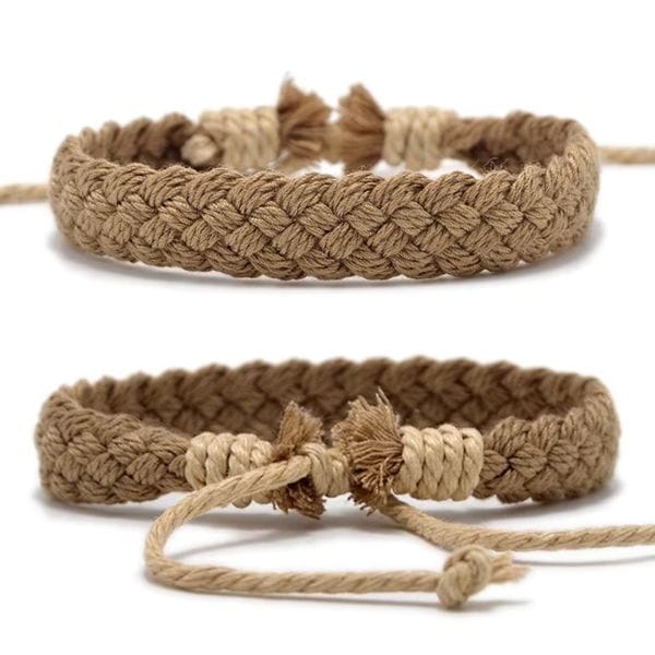 Armband Makramee - Ringsilber