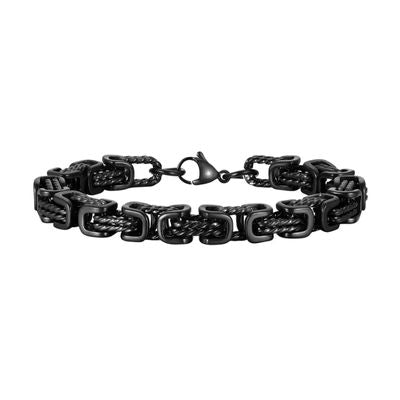 Herren Armband aus Stahl Ringsilber