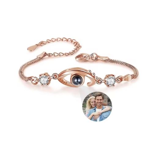 Armband mit Foto Projektion Ringsilber