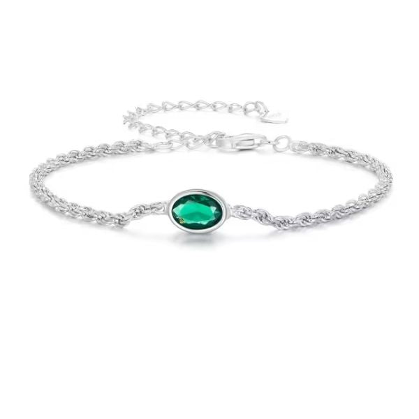 Armband-mit-grunem-Zirkonia-Stein