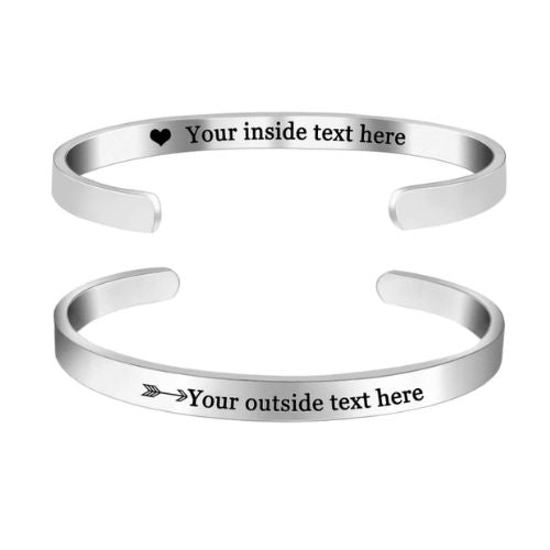 Armbänder mit Gravur Partner Ringsilber