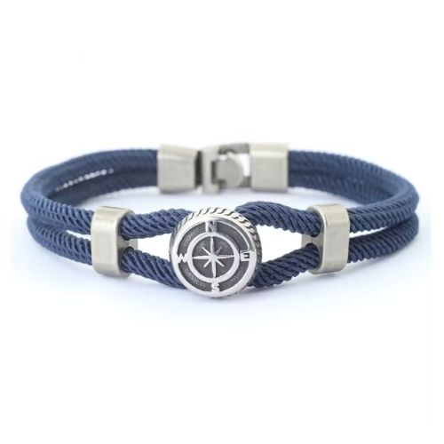 Armbänder aus Segeltau für Herren Ringsilber