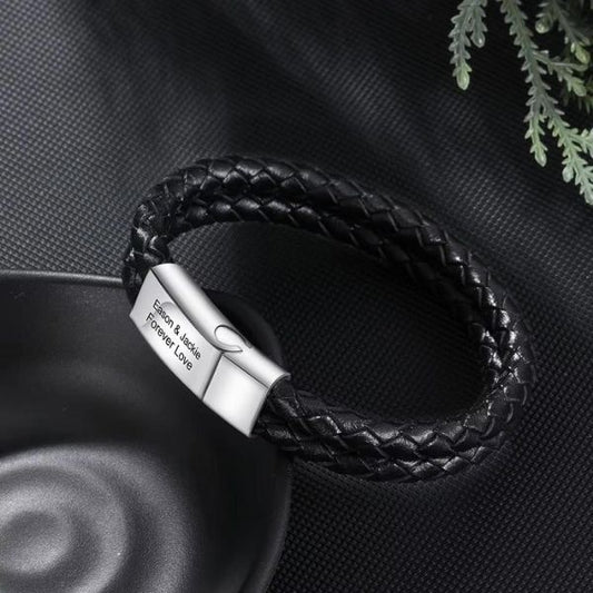 Armbänder für Männer mit Gravur - Ringsilber