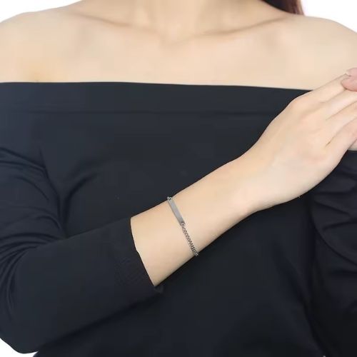 Armbänder mit Gravur für Pärchen Ringsilber