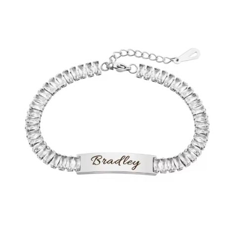 Buchstaben Armbänder Ringsilber