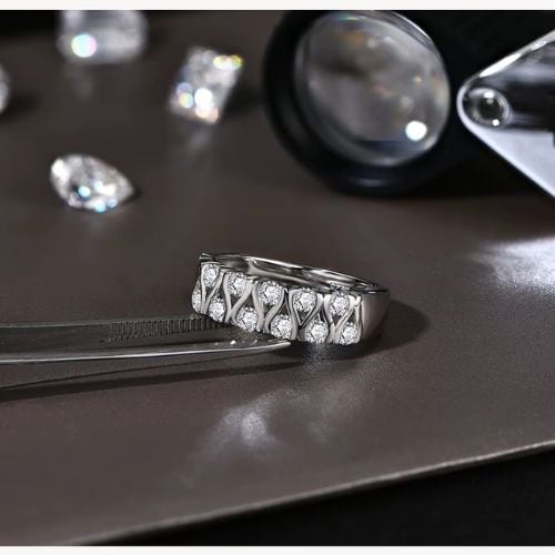 Damenring aus echtem Silber Ringsilber