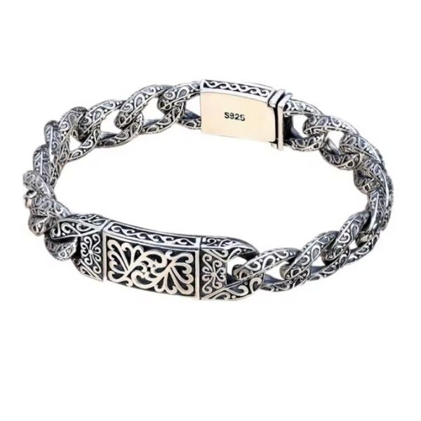 Echtes-Silber-Vintage-Armband