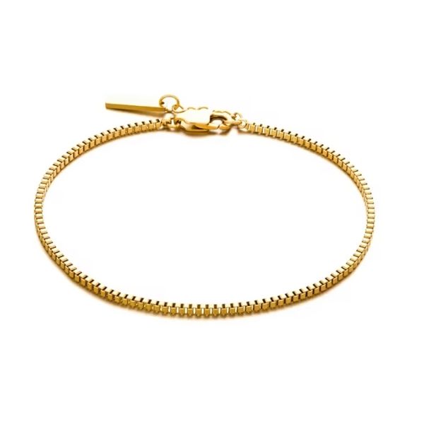 Edelstahl Armband für Herren - Ringsilber