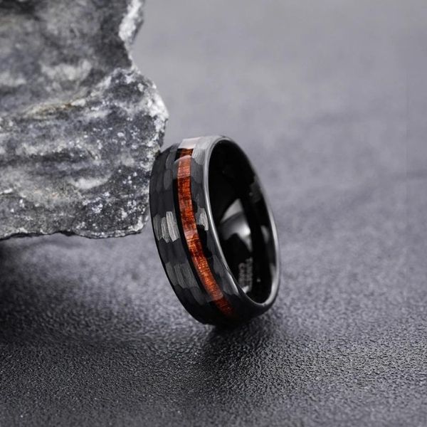 Ehering Holz für Herren - Ringsilber
