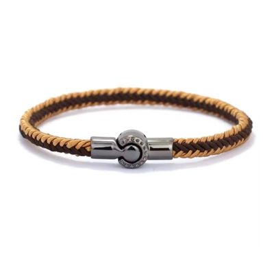 Ethnisches Seil Armband für Damen und Herren Ringsilber