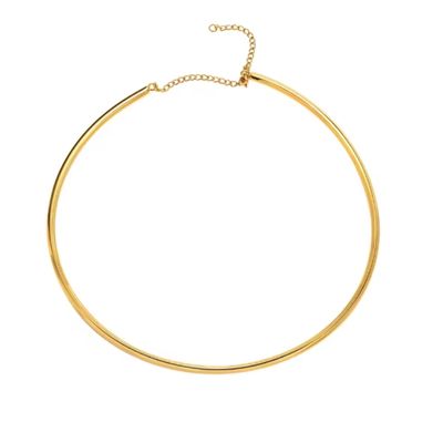 Gelbe Choker-Halskette Ringsilber