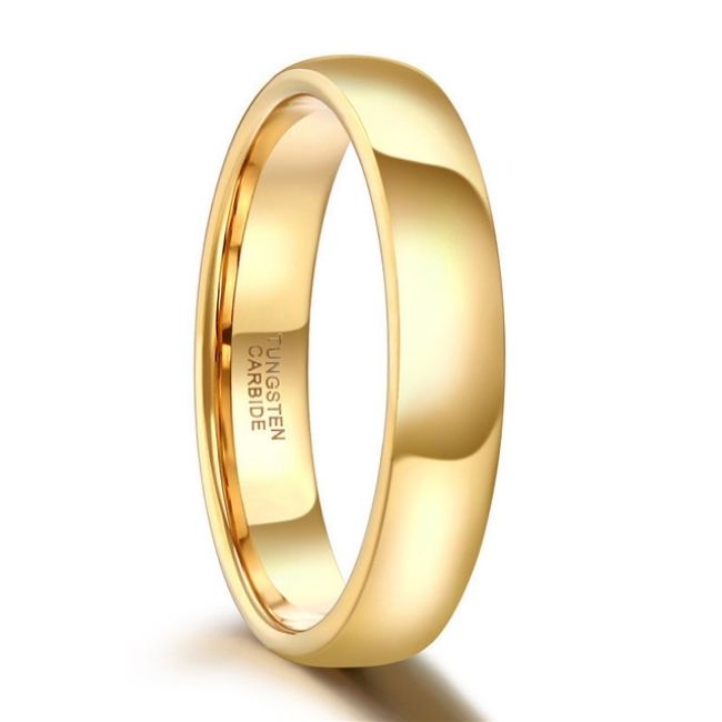 Gelber Eheringe für Damen und Herren - Ringsilber