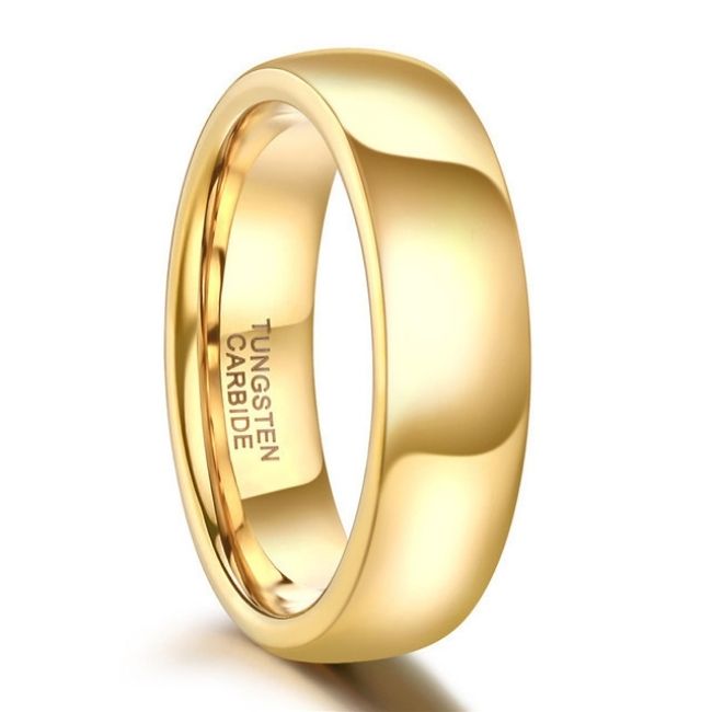 Gelber Eheringe für Damen und Herren - Ringsilber