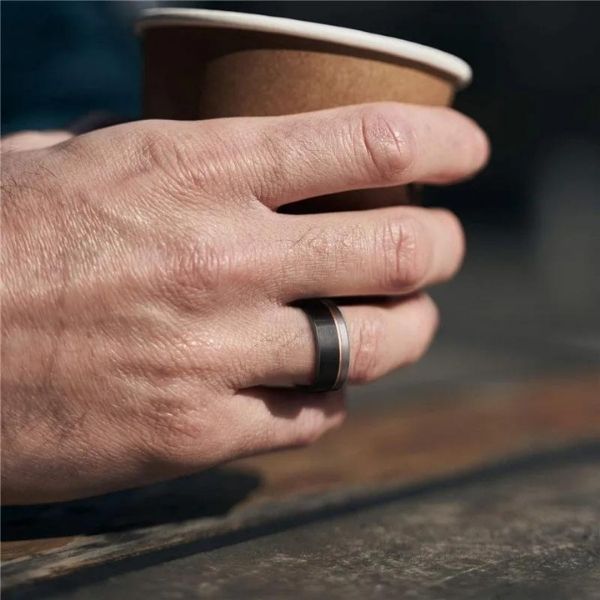 Gebürsteter, Günstig Ehering für Männer und Damen - Ringsilber