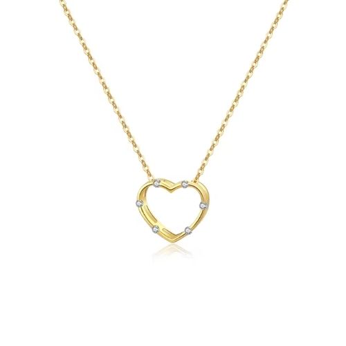 Halskette Herz Ringsilber