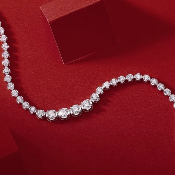 Halskette für Damen Modern - Ringsilber