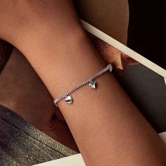Herz-Charm-Damen-Armband