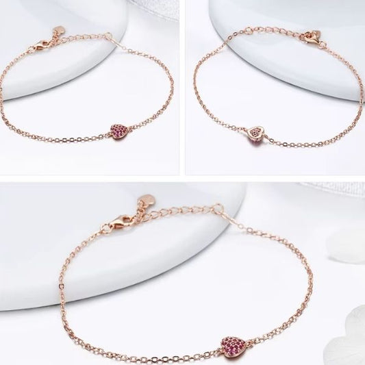 Herz-Damen-Armband-925-Silber