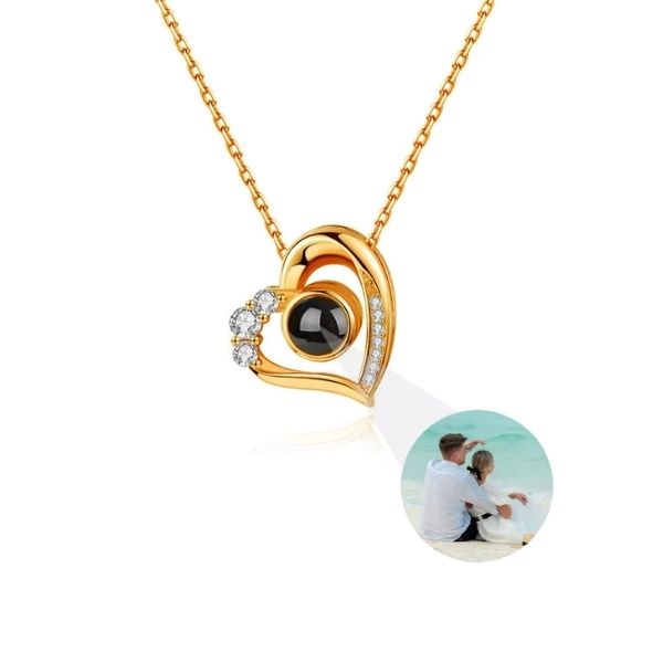 Herz Kette mit Foto - Ringsilber