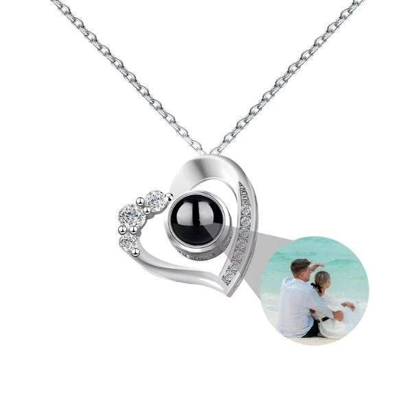 Herz Kette mit Foto - Ringsilber