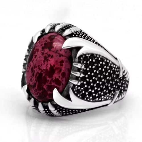 Islamischer Ring mit Zulfiqar-Schwert Ringsilber