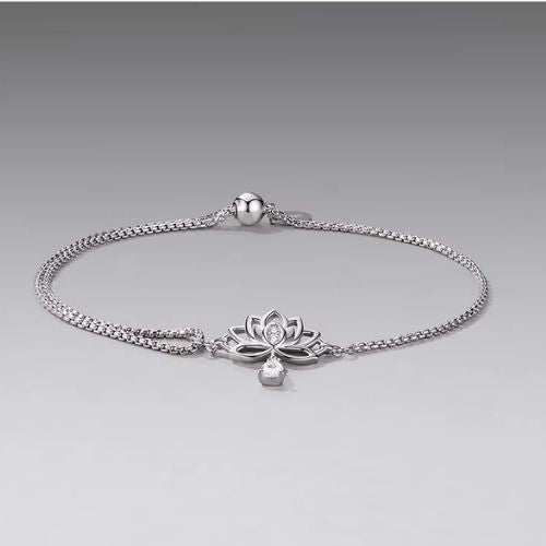 Lotus blumen-Armband Ringsilber