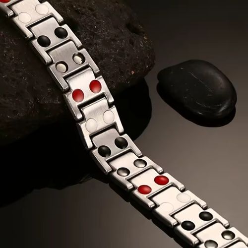 Magnet Armband Ringsilber