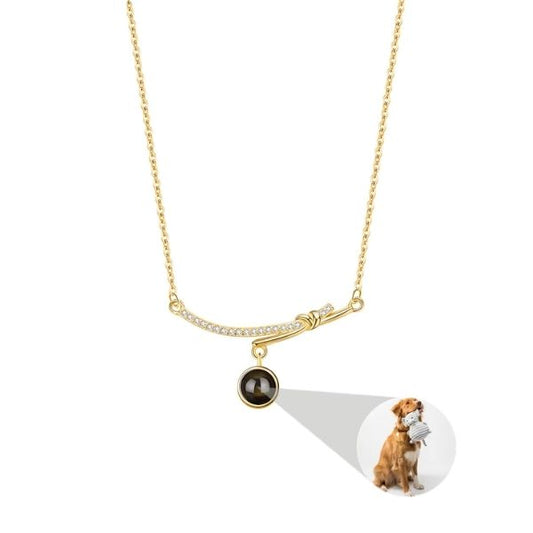 Minimalistische Kette mit Foto - Ringsilber