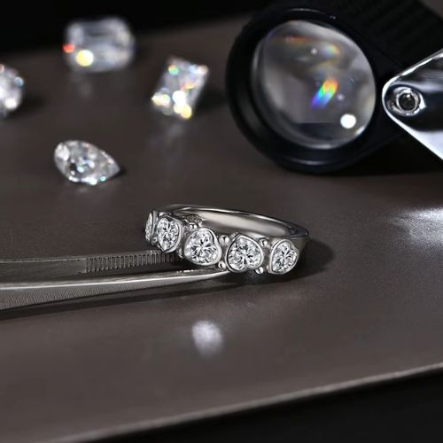 Minimalistischer Herz Ring für Damen Ringsilber