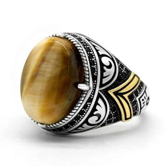 Ring-aus-925er-Silber-mit-Tigerauge-Stein-fur-Herren