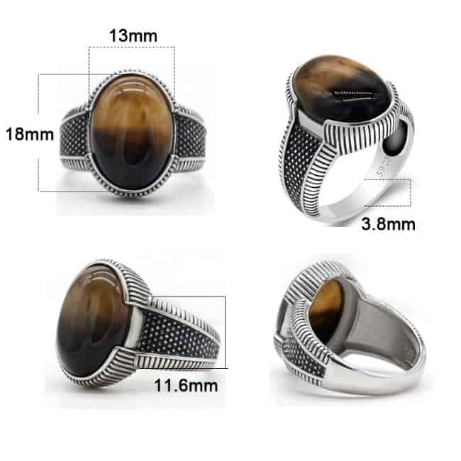 Ring-aus-Sterlingsilber-mit-Naturlichem-Tigerauge-Stein