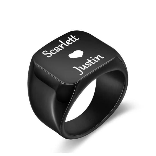 Ring mit Gravur für Herren - Ringsilber