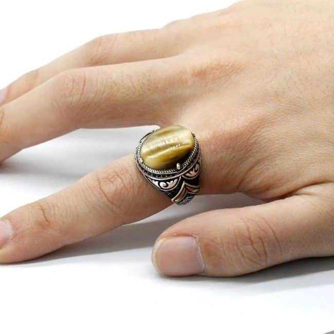 Ring-aus-925er-Silber-mit-Tigerauge-Stein-fur-Herren