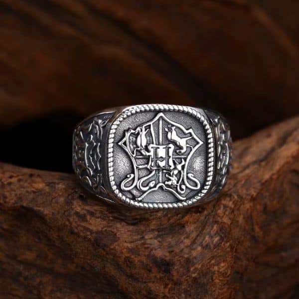 Siegelring mit Retro-Prägung für Herren RingStore