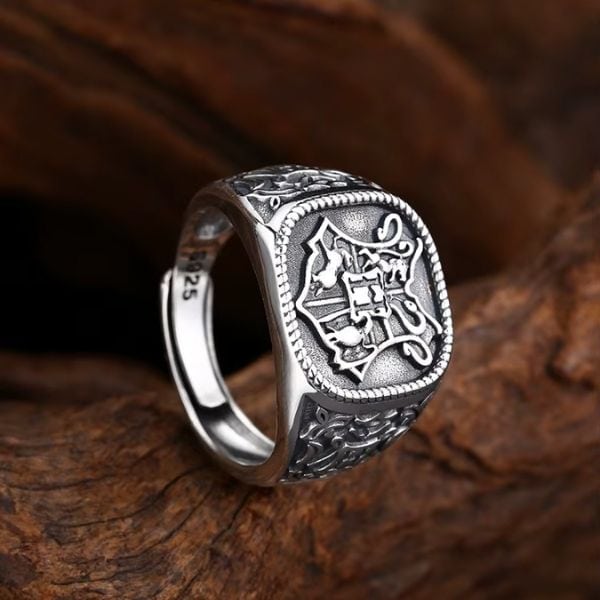 Siegelring mit Retro-Prägung für Herren RingStore