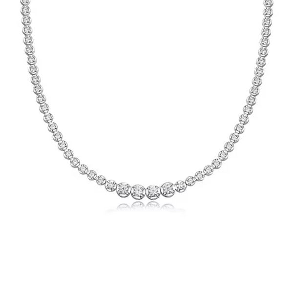 Halskette für Damen Modern - Ringsilber