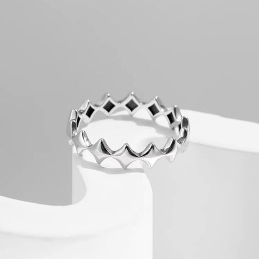 Silberring mit minimalistischem Design für Damen - Ringsilber