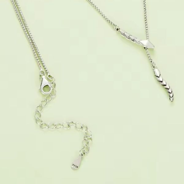 Silberne-Schlangenkette