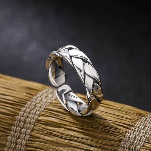 Silberner Herrenring mit verstellbarer Größe - Ringsilber