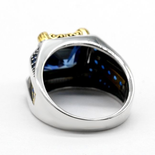 Silberring-mit-Blauem-Zirkonia-Stein-fur-Herren