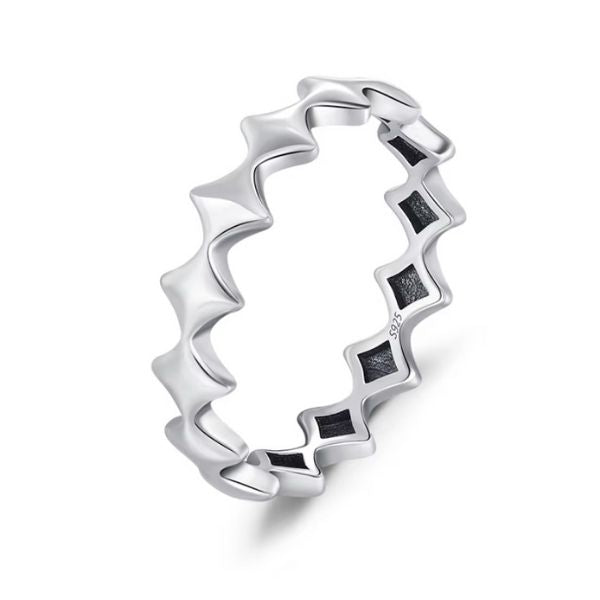 Silberring mit minimalistischem Design für Damen - Ringsilber