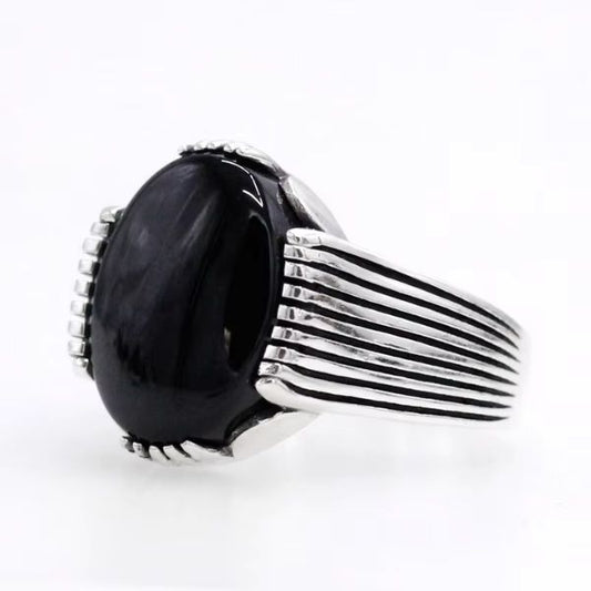 Silberring-mit-naturlichem-Achat-Stein