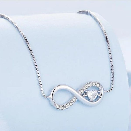 Unendlichkeitszeichen-Silber-Halskette