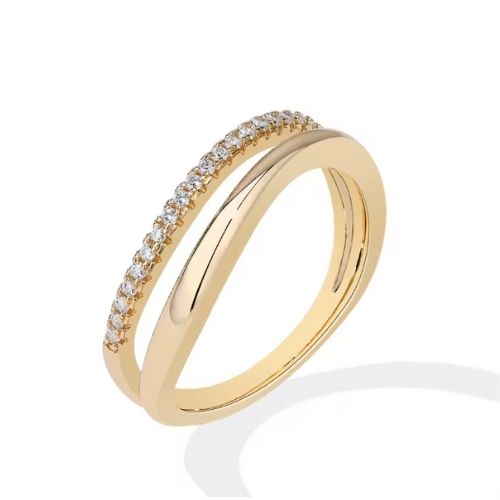 Vergoldete Damen Ringe Ringsilber