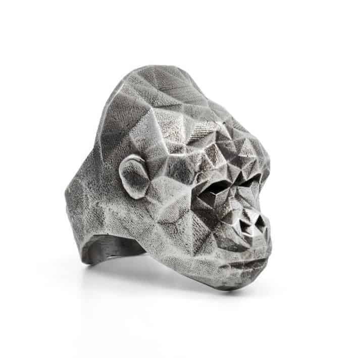 Gorilla-förmiger Stahlring für Männer