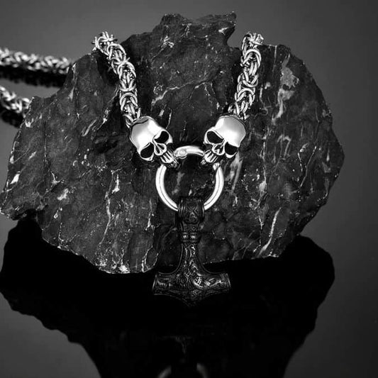 Konigskette-fur-Herren-Totenkopf-Halskette