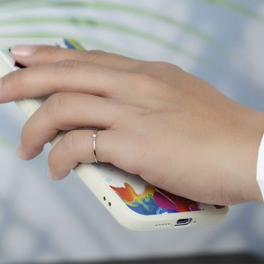 Minimalistisches Design Silberring