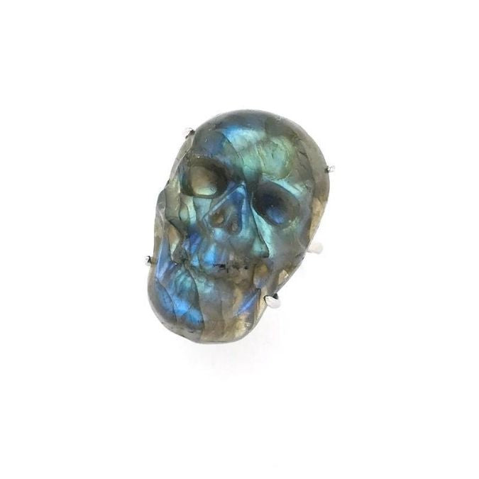 Naturlicher-Labradorit-Schadel-Ring